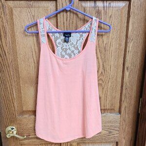 Rue21 Peach Lace Detail Tank Top